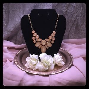 Blush Bib Necklace